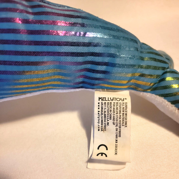 Kellytoy 2019 Dolphin Metallic Rainbow Shiny Plush - Picture 7 of 7